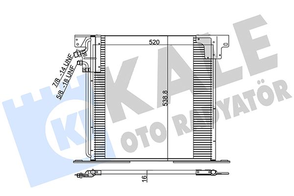BSG 60-525-001 Klima Radyatörü Dis Komple Vito.110.D-Cdi
