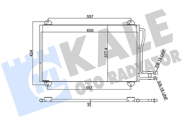 KALE 381100 Klima Radyatoru Mercedes Sprinter B901>B905 95>06