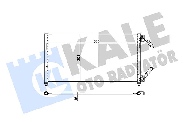 KALE 378200 Klima Radyatörü Kondenser Fiat Doblo 01>Idea 04>Punto 03> Lancia Ypsilon 06>11 1.2 1.3jtd 1.4 1.9jtd