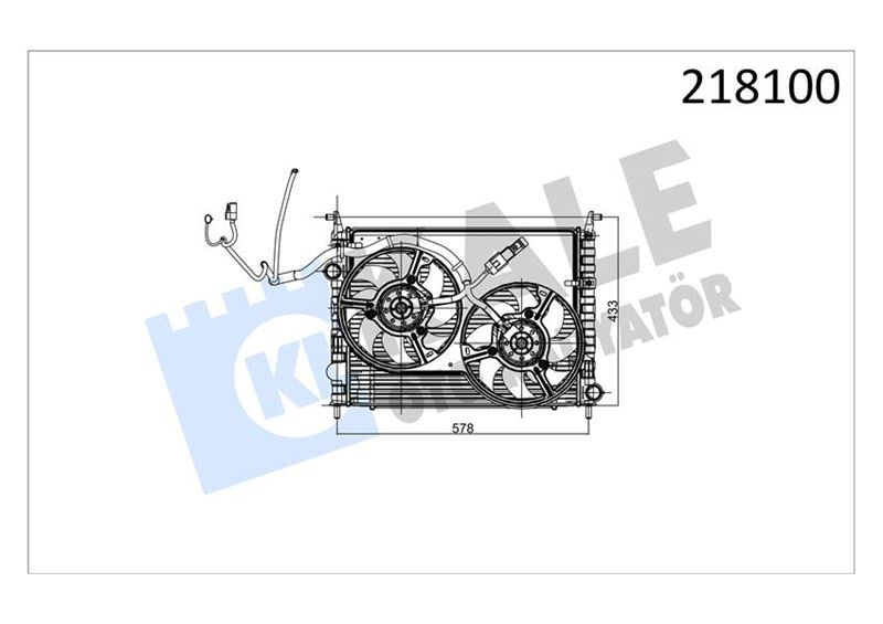 KLR-013602BFD Modul Al/Brz  (Fiat   Strada 1.3jtd (03+) (Nac) (Mt)  (Rad+Int+Fan+Dav))