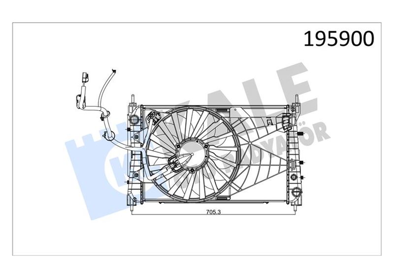 KALE-013501BFD Modul Linea 1.4 Mpi (07 12) (Ac) (Mt) (Rad+Kon+Int+Fan+Dav) Al/Pl/Brz