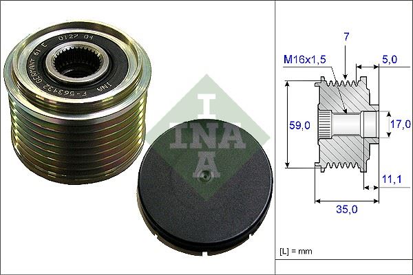 ABA-25850159 Alternator Kasnagi (Dar Gobek) - ( Ford Transit V347 )