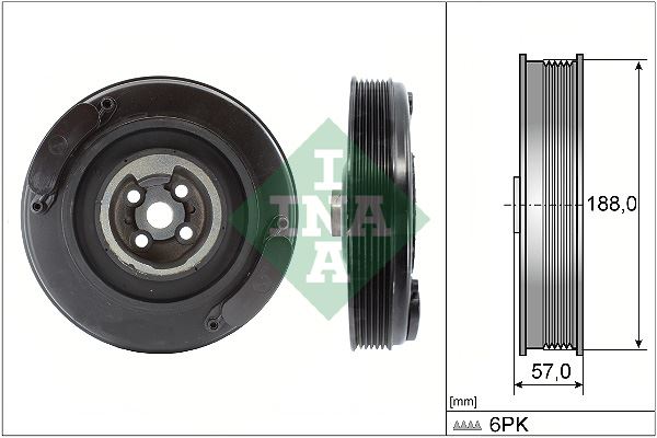 INA 544000210 Krank Kasnaği Transporter T4-Volt Lt35 2.4d-2.5 Tdi-Crafter 2.5 Tdi Anj-Apa-Aat-Aab-Agx