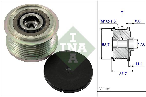 PARS PRS-SH-012810 Alternatör Kasnak Transit Tourneo 2.2tdci-Transit V347 2.2-2.4tdci Alternatör No: Bosch 0121615003 Wai-91307 / Wut-91307
