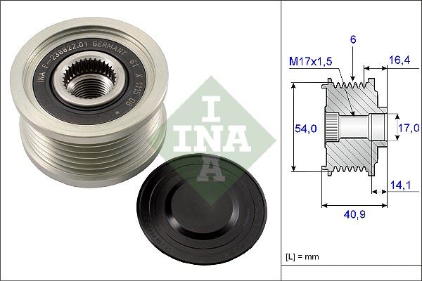 PARS PRS-SH-011210 Alternatör Kasnak Rulmanli Bravo Ii 06 > Doblo 10 >Linea 09 >Punto 05 >Stilo 04-07 -Ducato 11 Wa İ-93252 / Wut-93252