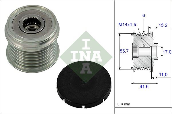 PARS PRS-SH-002410 Alternatör Kasnaği Ford S40 / V40