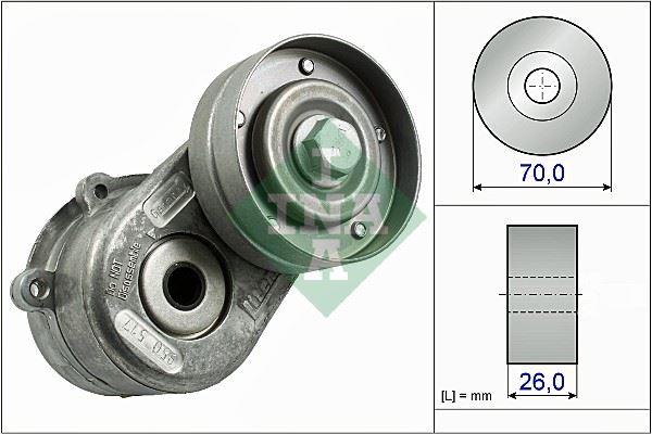 INA 534044810 Alternatör Gergi Rulmani Kütüklü Jeep Cherokee-Chrysler Voyager 2.5-2.8crd 01> Dodge Caravan-Nitro