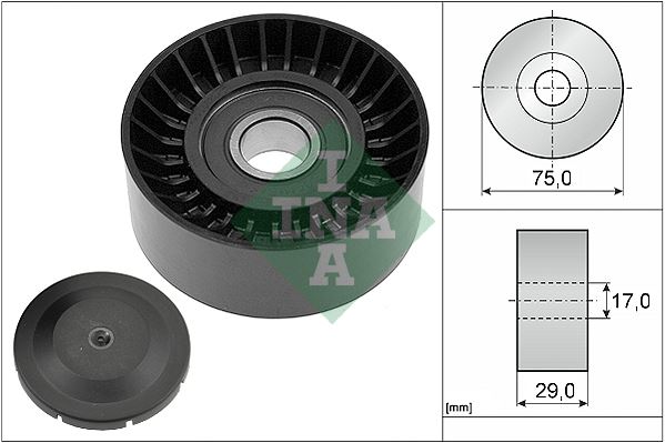 INA 532053610 Alternatör Rulmanli Kasnak Crafter 2.5 Tdi 06=> (Bjk-Bjm) (Kanalsiz 75mm)