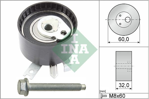 INA 531054710 Eksantrik Gergi Rulmani Kangoo-Clio Ii-Megane Ii-Laguna Iii-Fluence-Modus 1.5 Dci K9k 796 T43014