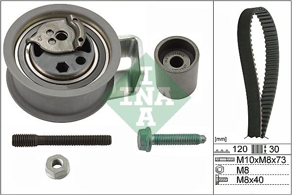 INA 530009110 Triger Seti 120x30 Bora-Passat-Polo-A4 1999-2001 1.4-1.9 Tdi Avf-Amf-Auy-Axr