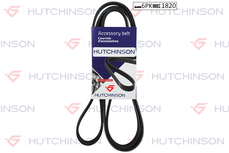 HUTCHINSON 6PK1820 Kanalli Kayis Dacia-Daihatsu-Fiat-Ford-Renault-Toyoto