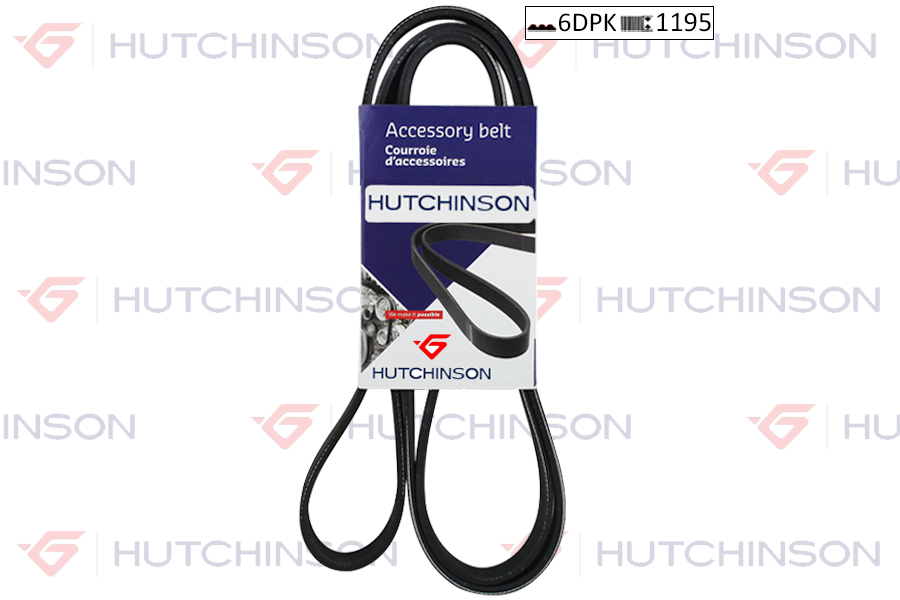 HUTCHINSON 6DPK1195 1195 Kdf 6 Kanalli Kayiş Çift Kanalli Pas Ym Bora Golf Iv-Polo 68381d