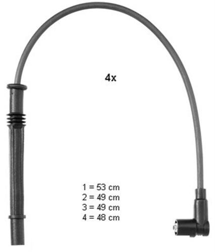 HELLUX HBK.3335 Buji Kablosu Clio Iii-Kng-Twng 1.2 16v-Dacia Logan Mcv Ii 1.2 13 > Sandero 1.2 16v 08 >