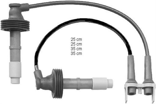 HELLUX HBK.3314 Buji Kablo Takimi Renault Laguna-Safrane 95> Volvo S40-V40 95> 1.8-1.9-2.0 N7q -B4164-B4184-B4194