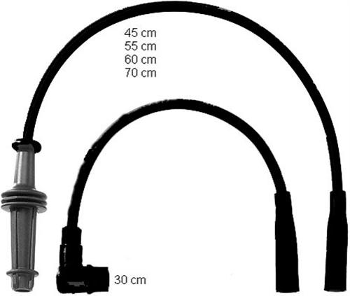HELLUX HBK.3289 Buji Kablosu P106 I-P205 I-P309 I-Ii-Ax-Bx-Zx 1.0-1.1-1.4 8v 91-96 5 Li Set