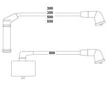 GVA 50B91315 Buji Kablosu Hyundai Accent 1.3l G4eh 4g13 Karbüratörlü 95-99 / Getz 1.3l Sohc 01-03 - Bobin Kablolu Şapkalı Tip