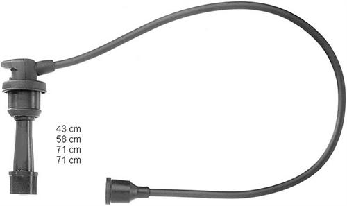 HELLUX HBK.3186 Buji Kablo Takimi Hyundai Elantra 90 95 16v Sonata 92 98 16v