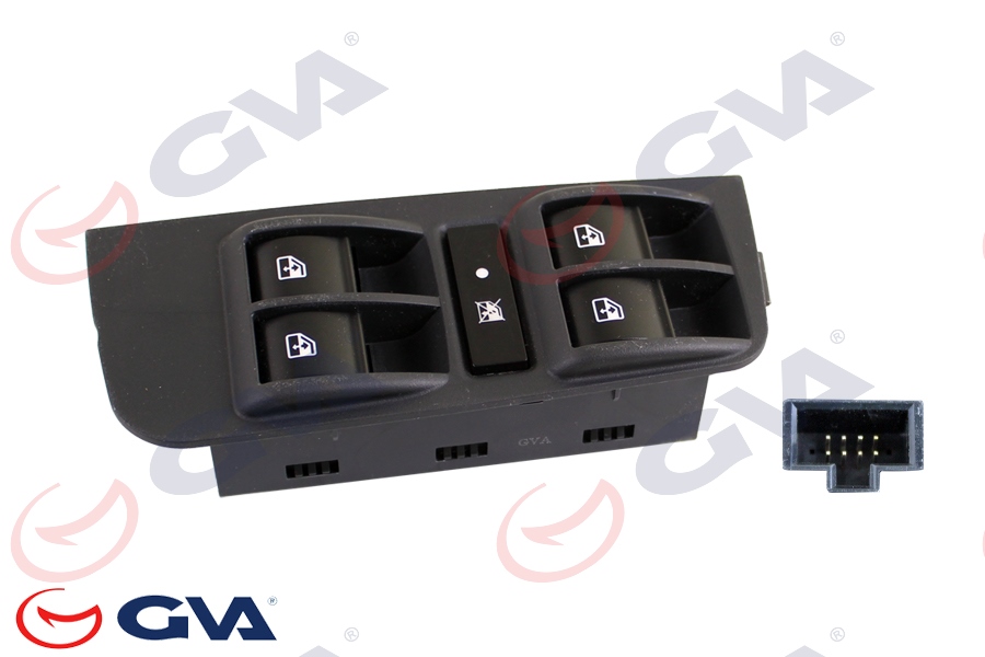 GVA 8029019 Cam Açma Anahtari Kumanda Grubu Ön Sol Fiat Linea 09> Çerçeveli 8 Fişli
