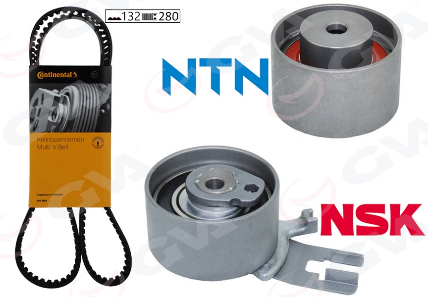 GVA 59T9990C Eksantrik Gergi Kiti 132x280 Volvo C30 C70 S60 S80 V70 > Xc60 Xc70 Xc90 2.4tdi 20v K015580xs