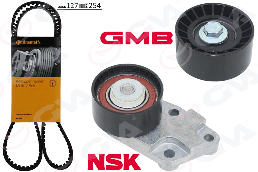 GVA 59T9930C Eksantrik Gergi Kiti 127x254 Chevrolet-Daewoo Aveo-Cruze-Kalos-Lacetti-Nubira 1.4-1.4-1.6 05-