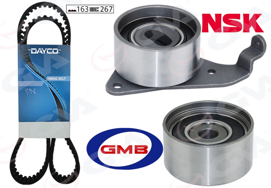 GVA 59T7103 Triger Kayiş Seti Eksantrik Seti Toyota Avensis 2.0l 3s-Fe St220 98-00 / Corona 2.0l 3s-F 3s-Fe St 171 St191 89-94 / Carina E 2.0l 3s-Fe St191e 95-98 / Rav4 2.0l 3s-Fe Sxa10 95-00 1 Kayiş 2 Rulman