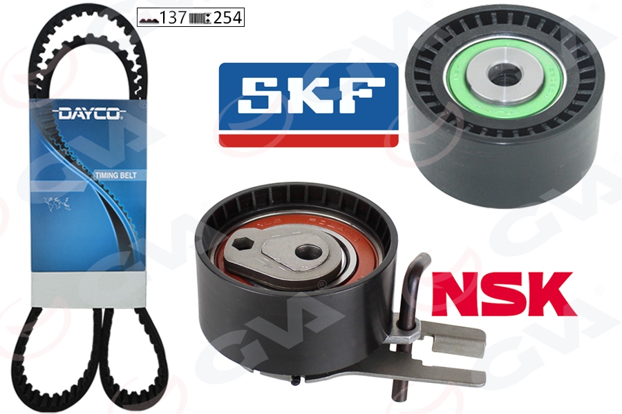 GVA 59T4315 Eksantrik Gergi Kiti P206-P207-P307-P308-P407-P3008-Expert-Partner-Berlingo-Jumpy-C2-C3-C4-C5- Xsara-Focus Ii-Fiesta V-Vi Volvo S40-C30-V50-Fiat Scudo Euro4 1.6 Hdi-Tdci