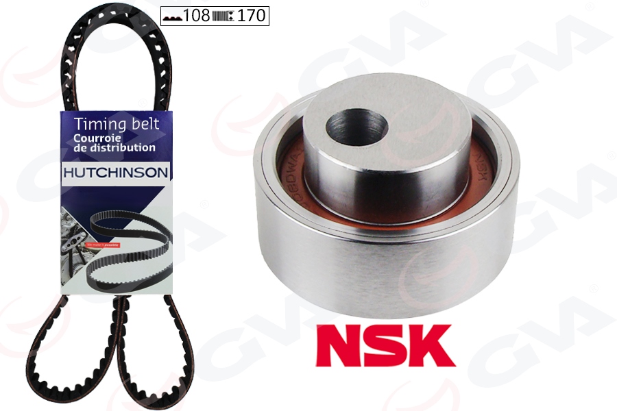 GVA 59T4314H Eksantrik Gergi Kiti 108x170 P106-206-306-307-405-Partner-Berlingo-Xsara-Saxo 1.4 Tu3jp K015175xs
