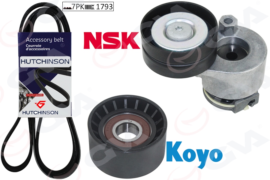 GVA 59A1912 Alternatör Gergi Kiti Kütüklü Master Ii 1.9-2.5 Dci 02 > Laguna Ii 1.9 Dci-2.0 16v 02 > K017pk1793