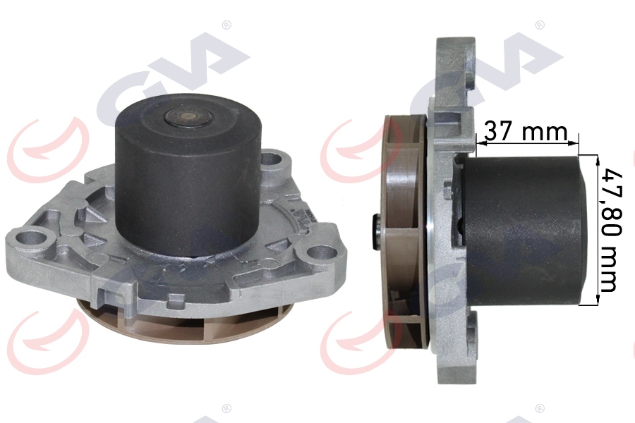 GVA 5290131 Devirdaim Su Pompasi Fiat Doblo 10>Bravo Ii 07>14 500l-X 12>18 Egea 15>Opel Astra H-J-Insignia 08> Insignia 08>Vectra C 04>Alfa Romeo 159 Giulietta 10>Mito 11>Jeep Ranegade 1.6d Mtj 1.9d Mtj 2.0 Cdt