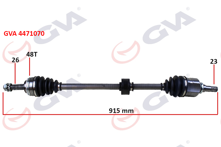 BROM TO4024 Aks Kafasi Sag On Corolla [E12] 1.4 Vvt-I Absli 48 Dis 915mm 02->07  ####