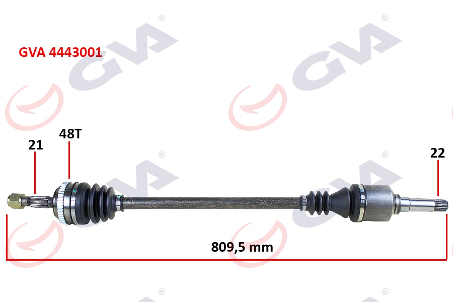 PE-1016 Aks Kafasi Sol-Sag On Dis Abssiz Uzunluk 139mm Peugeot 106 Ii 1.4i 1996-2002