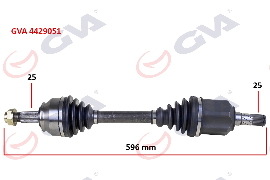 MHR-18231 Aks Komple Ön Doblo 10> / Sol 1.6jtd A-T / M-T 596mm