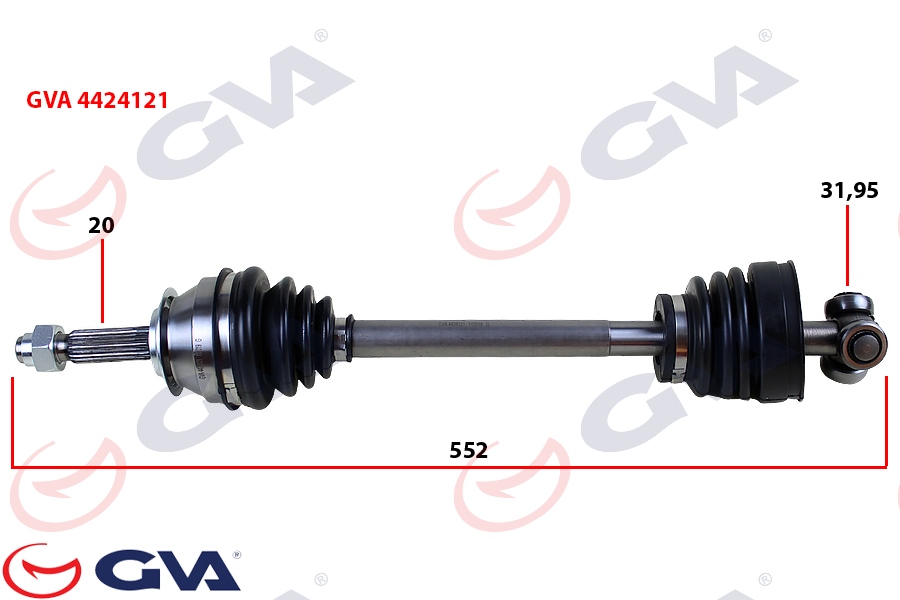 Komple Aks Sol Uno 70 1.4i 94-00 552mm