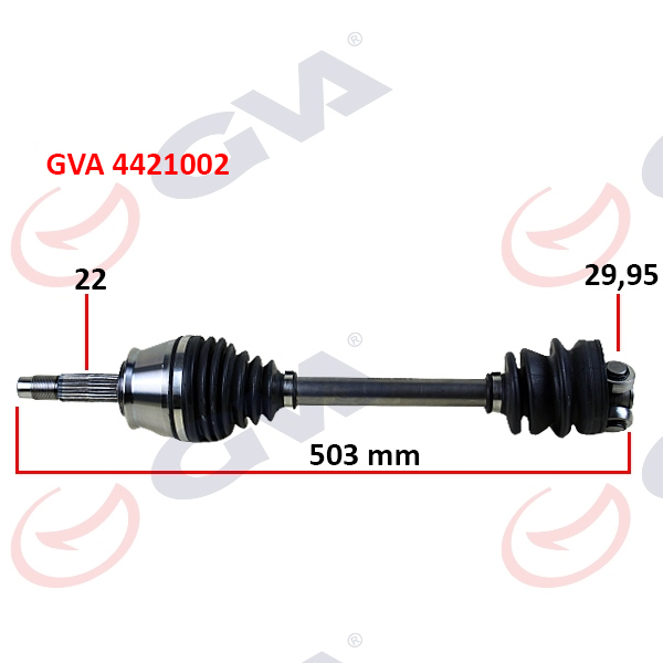 BSG 25-350-018 Aks Komple Ön Sol Uzunluk 504 Mm Albea -Palio