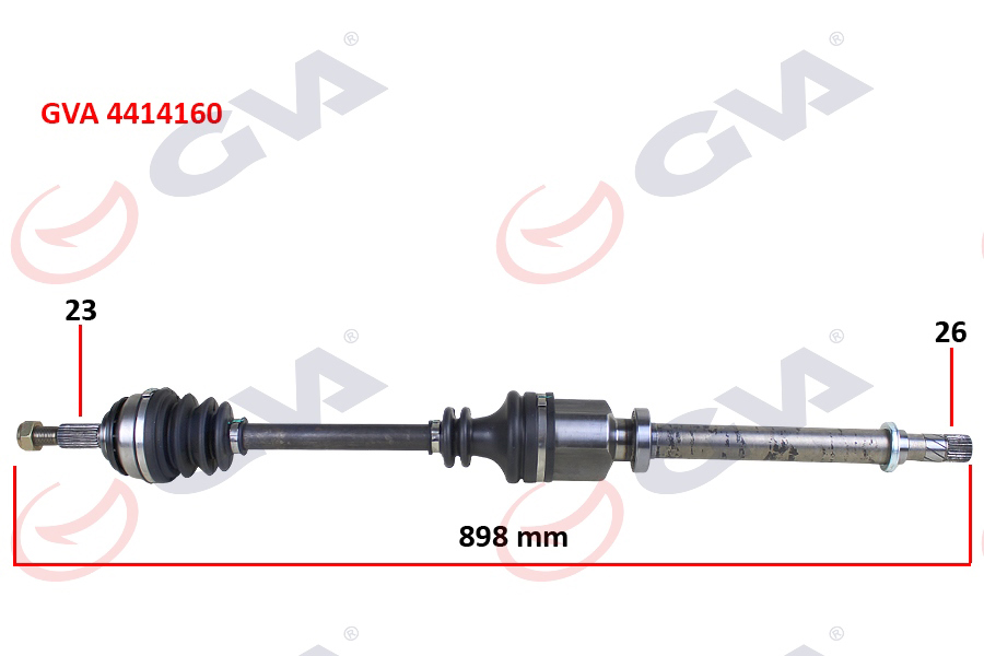 GVA 4414160 Aks Ön Sağ Clio Iii-Modus 1.4-1.6-1.5 Dci 05 > Logan Mcv 1.4-1.6-1.5dci 07 >