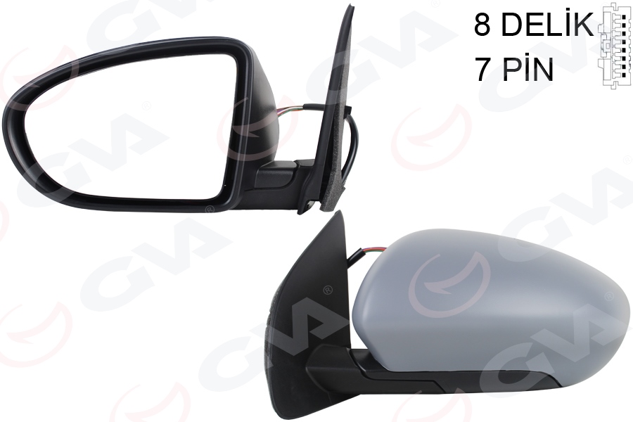 VIE-VM4011EBHL Dis Ayna Sol-(Elk.-Katl.-Istm.-Ast.-7fisli)-(Nissan  Qashqai 09/12 )