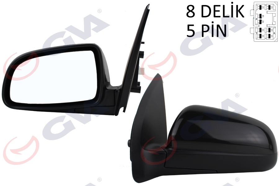 GVA 1099171 Diş Dikiz Aynasi Sol Aveo 04> Elektrikli Isitmali Konveks