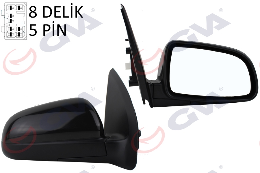 GVA 1099170 Diş Dikiz Aynasi Sağ Aveo 04> Elektrikli Isitmali Konveks