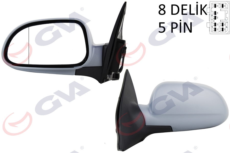 GVA 1099121 Diş Dikiz Aynasi Sol Lacetti 05> Elektrikli Isitmali Astarli Asferik 5 Fiş Vm-395ehpal