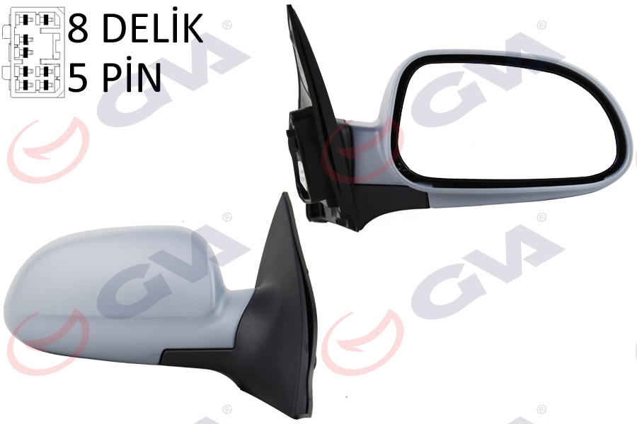 GVA 1099120 Diş Dikiz Aynasi Sağ Lacetti 05> Elektrikli Isitmali Astarli Konveks 5 Fiş Vm-395ehpr