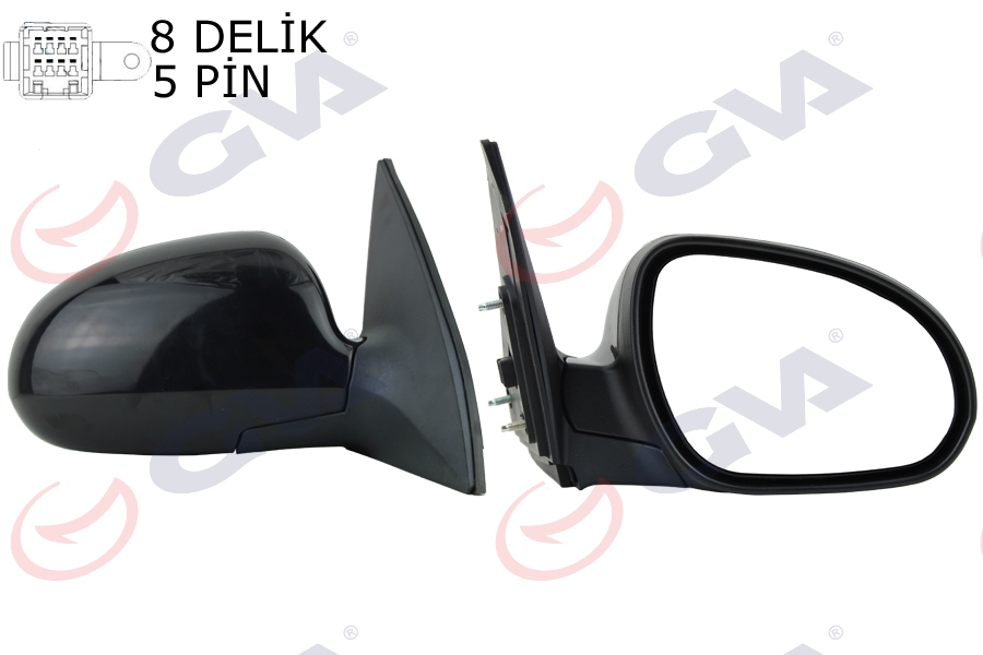 GVA 1091365 Diş Dikiz Aynasi Sağ İ30 07> Elektrikli Isitmali Astarli Konveks 5 Fiş Vm-443ehr