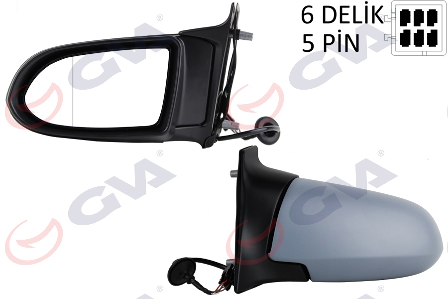 GVA 1090916 Diş Dikiz Aynasi Sol Zafira A 99> Elektrikli Isitmali Astarli Asferik 5 Fiş Vm-169ehpl 6207077