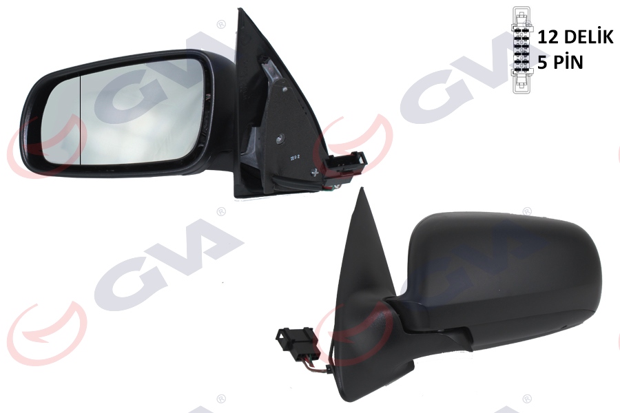 GVA 1061221 Diş Dikiz Aynasi Sol Fabia 98> Elektrikli Isitmali Asferik 5 Fiş Vm-604ehal