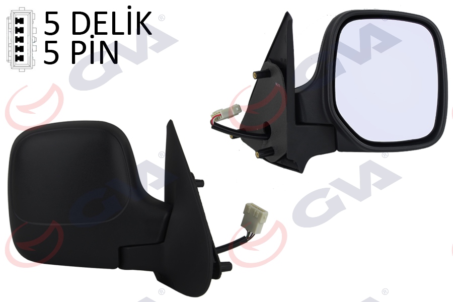 GVA 1045112 Diş Dikiz Aynasi Sağ Berlingo-Partner 97> Elektrikli Isitmali Konveks 5 Fiş Vm-118ehr
