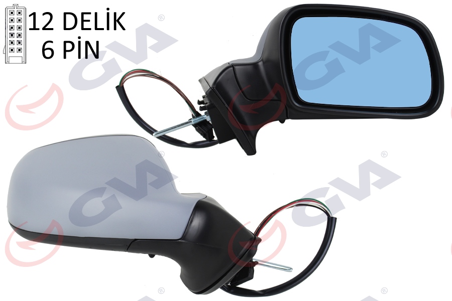 VM 204EHPSR Dis Dikiz Aynasi Sag (Elektrikli.Isitmali.Astarli.Sensörlü) 407