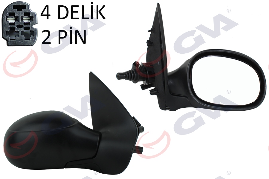 SPJ.E0900 Ayna Mekanik Isitmali Sağ Peugeot 206 98/03