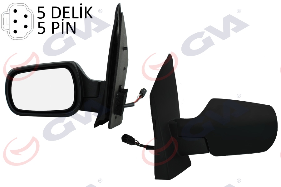 GVA 1037131 Diş Dikiz Aynasi Sol Ford Fiesta 02> Elektrikli Isitmali 5pin 5 Fiş Vm-312ehl
