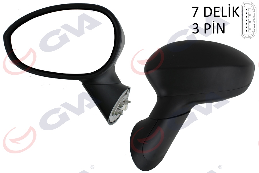 VM 6158EPL Dis Dikiz Aynasi Sol Elek.Ast Fiat 500