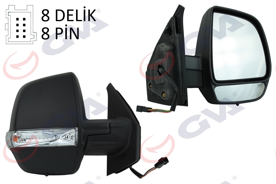 VIE-VM669EHR Dis Ayna Elektrikli Sag 6fis Cift Cam ( Fiat Doblo Cargo 10- )