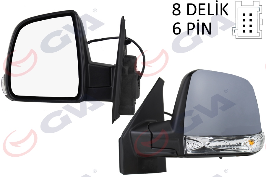 VM 668EHL Dis Dikiz Aynasi Sol Elek+Tek Camli Doblo Iii Combi - Panorama